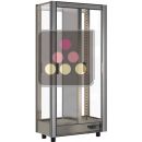 Professional multi-temperature wine display cabinet - 3 glazed sides - Without shelves - Without magnetic cover ACI-TCM106-R290