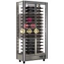 Professional multi-temperature wine display cabinet - 4 glazed sides - Without magnetic cover ACI-TCM101-R290