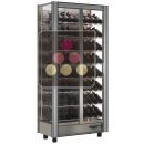 Vitrine à vin modulaire multi-températures - Usage pro - 3 côtés vitrés - Sans habillage magnétique ACI-TCM102-R290