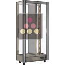 Professional multi-temperature wine display cabinet - 4 glazed sides - Without shelves - Without magnetic cover ACI-TCM107-R290