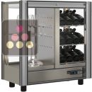 Vitrine à vin modulaire multi-températures - Usage pro - 4 côtés vitrés - Sans équipement - Sans habillage magnétique ACI-TCM115-R290