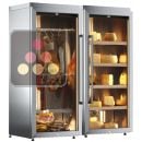 Freestanding combination of a cheese cabinet and a cured meat cabinet - Stainless steel cladding ACI-CPI2370