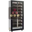 Vitrine à vin encastrable multi-températures - Usage pro - Bouteilles inclinées - Sans habillage  ACI-TCB101N-R290