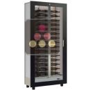 Professional built-in multi-temperature wine display cabinet - Horizontal bottles - Without cladding ACI-TCB100N-R290