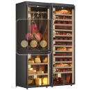 Freestanding combination of 2 cured meat and 1 cheese cabinets - Sliding shelves ACI-CLM2752C