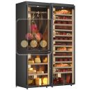 Freestanding combination of 2 cured meat and 1 cheese cabinets - Sliding shelves ACI-CMB2610