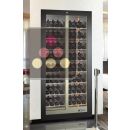 Built-in multi-purpose wine cabinet for storage or service - Inclined bottles - Without cladding ACI-TCB301N-R290