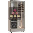 Professional multi-temperature wine display cabinet - Built-in or freestanding - Without shelves ACI-PAR946-R290
