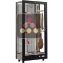 Refrigerated display cabinet for cured meat - 3 glazed sides - Wooden cladding ACI-TCA200C