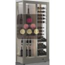 Professional multi-temperature wine display cabinet - 3 glazed sides - Mixed shelves - Magnetic and interchangeable cover ACI-TMR16000M