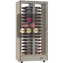 Professional multi-temperature wine display cabinet - 2 glazed sides - Built-in or freestanding - Horizontal bottles ACI-PAR901-R290