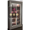 Freestanding multi-purpose wine display cabinet - P36cm - Mixed shelves - Flat frame ACI-MDH1101L