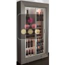 Vitrine à vin multi-usages - P36cm - Équipement mixte horizontales - Cadre droit ACI-HMDH17000M