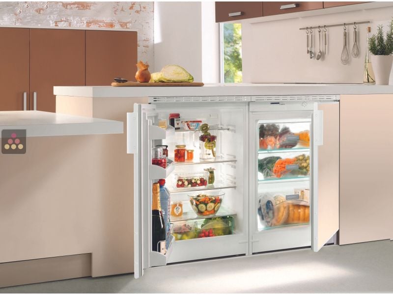Mini Réfrigérateur encastrable sous plan à panneau décoratif