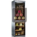 Freestanding combination of cheese and cured meat cabinets - Stainless steel coating ACI-CLM1610X-R