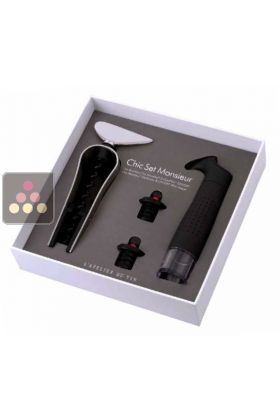 Ancien modèle : Coffret tire-bouchon Chic Set Monsieur L'ATELIER Du VIN -  Ma Cave à Vin