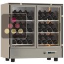 Professional multi-temperature wine display cabinet - Built-in or freestanding - Inclined bottles ACI-PAR802-R290
