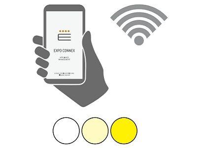 Éclairage LED blanc dynamique contrôlé par application mobile dédiée, avec variateur et effets de lumière (uniquement si option Contrôle à distance sélectionnée)