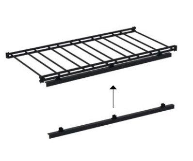 Avec supports pour éclairage LED horizontal (bandes LEDs non fournies)