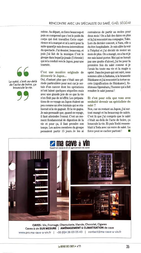 La revue des chefs